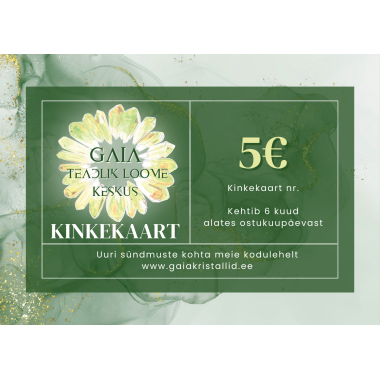 GAIA Teadliku Loome Keskus Kinkekaart 5€ .png