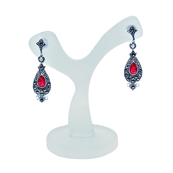 Korall kõrvarõngad hõbe 925.png