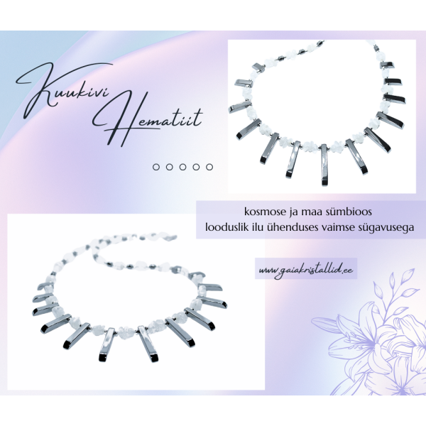 Kuukivi  Hematiit kaelakee .png