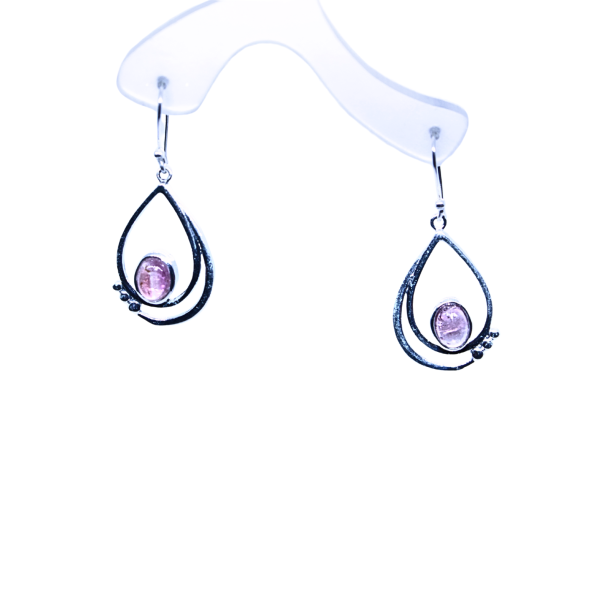 Roosa Turmaliin kõrvarõngad 925.png