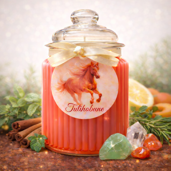 Tulihobune küünal ja kristallid.png