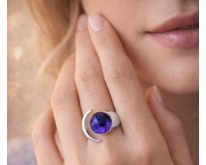 Ametüst hõbesõrmus 925; 5,8g