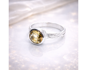 Tsitriin sõrmus Hõbe 925; 2,7g