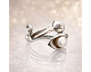 Pärl sõrmus Hõbe 925; 4,4g