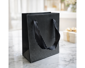 Kinkekott 6*11*14cm; must