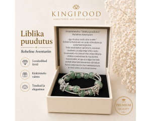 Disainkäevõru "Liblika Puudutus" - Roheline Aventuriin