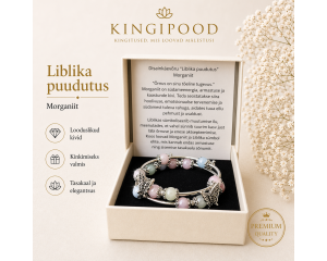 Disainkäevõru "Liblika puudutus" - Morganiit