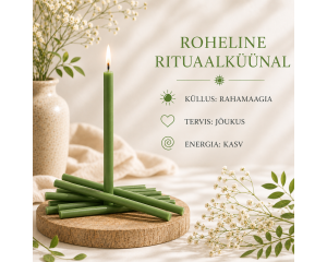 Roheline rituaalküünal: Uuenemise ja külluse tuli