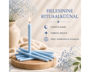 Helesinine rituaalküünal: Harmoonia ja Tasakaal