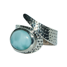 Larimar hõbesõrmus 925; 6,9g