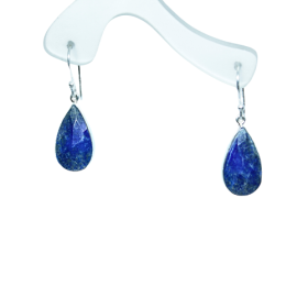 Lasuriit hõbekõrvarõngad 925; 4,6g