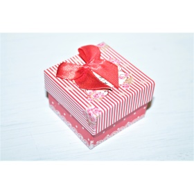 Kinkekarp sõrmusele "Present for You"  punane 5*5*3cm