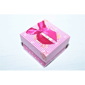 Kinkekarp sõrmusele "Present for You"  fuksia 5*5*3cm