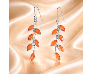 Karneool kõrvarõngad; Hõbe 925; 8,5g