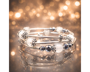 Kuukivi - Hematiit käevõru