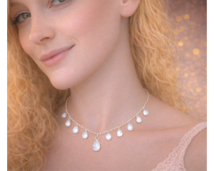 Kuukivi kaelakee; Hõbe 925; 6,3g