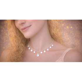 Kuukivi kaelakee; Hõbe 925; 6,3g