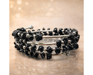 Must Turmaliin käevõru