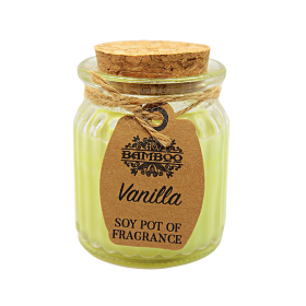 Looduslik sojavahast naturaalne lõhnaküünal "Vanilje"